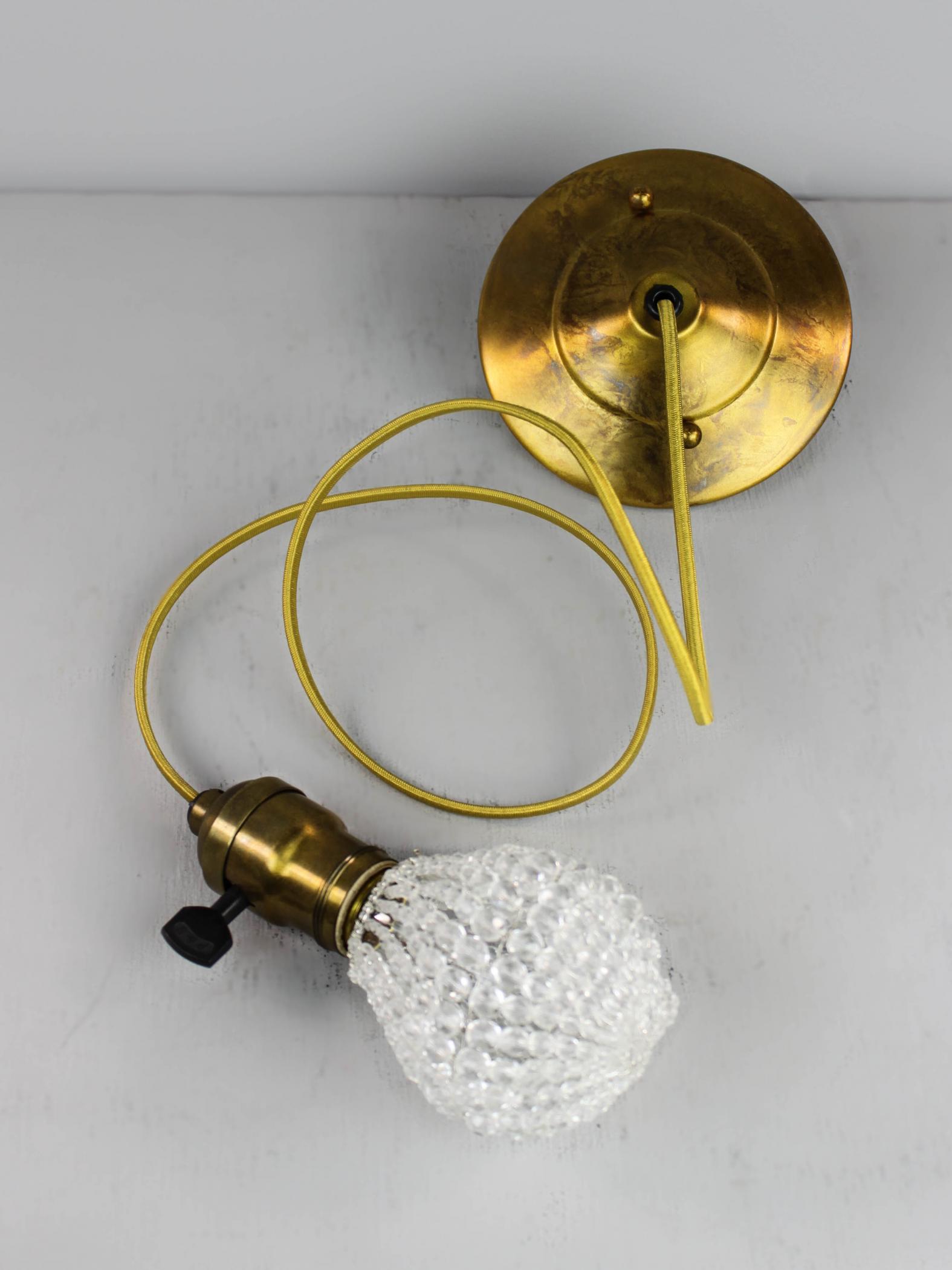 The Jude Corded Crystal Pendant Light Modernism